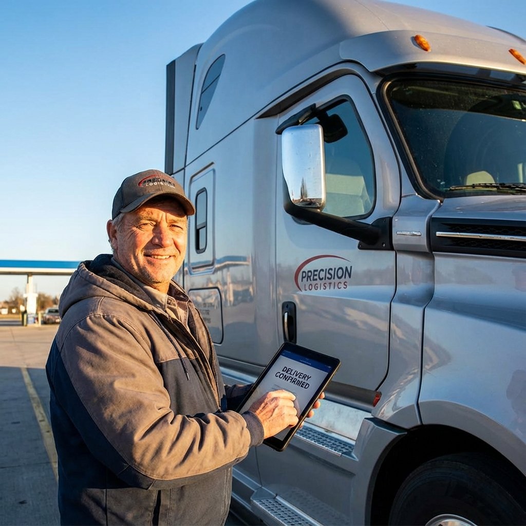 Chofer con entrega exitosa